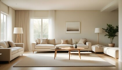 Fototapeta premium Photo interior modern design room 3d illustration