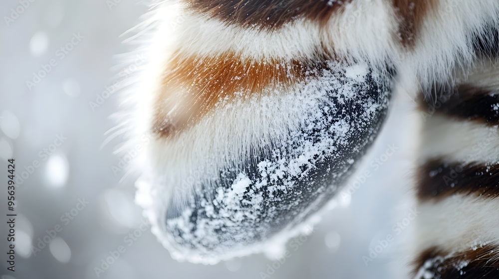 Poster stunning macro shot capturing the intricate striped fur texture and detailed structure of a zebra s 