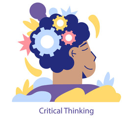 STEM Education. Flat Vector Illustration