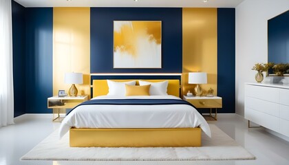 Photo interior modern design room 3d illustration