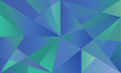 Colorful abstract polygonal background with blue gradients