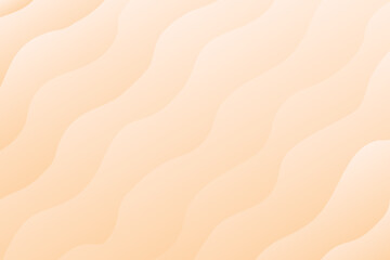 Abstract wavy pattern, light cream shades beach sandy background. Aesthetic groovy beige color wallpaper with geometric curvy lines texture. Perfect for elegant presentation, web banner, poster