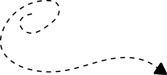 hand drawn dotted arrows element