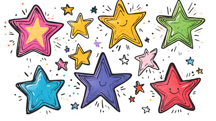 Whimsical Nature: A Delightful Fusion of Sea, Cute Animals, and Scenic Graphic Elements