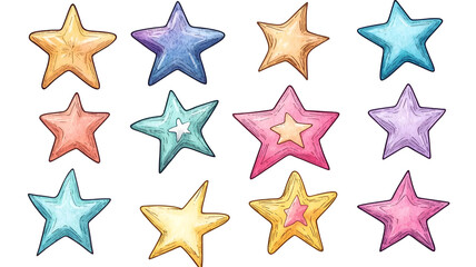 Obraz premium Whimsical Nature: A Delightful Fusion of Sea, Cute Animals, and Scenic Graphic Elements