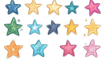 Obraz premium Whimsical Nature: A Delightful Fusion of Sea, Cute Animals, and Scenic Graphic Elements