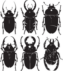 Set bugs. Hand drawn vector illustration	