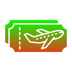 Plane ticket Icon