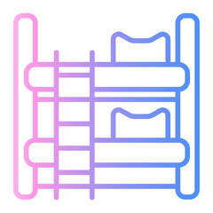 bunk Line Gradient Icon