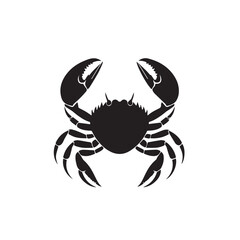 Obraz premium Crab in cartoon, doodle style . Image for t-shirt, web, mobile apps and ui. Isolated 2d vector illustration in logo, icon, sketch style, Eps 10, black and white. AI Generative