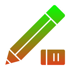 Pencil and eraser Icon