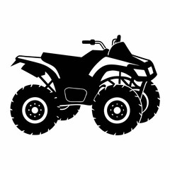 Obraz premium Quad bike Black silhouette