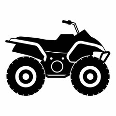 Quad bike Black silhouette