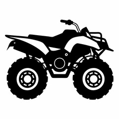 Quad bike Black silhouette