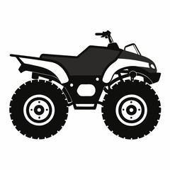 Quad bike Black silhouette