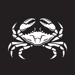 Crab in cartoon, doodle style . Image for t-shirt, web, mobile apps and ui. Isolated 2d vector illustration in logo, icon, sketch style, Eps 10, black and white. AI Generative