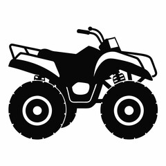 Quad bike Black silhouette