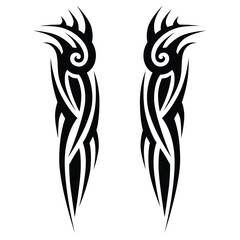 Tattoo designs. Tattoo tribal vector designs. Art tribal tattoo.