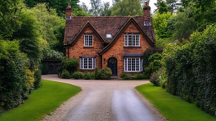 Extended house in UK during early summer : Generative AI