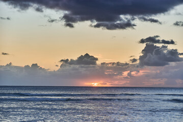 Beautiful sunset over the ocean