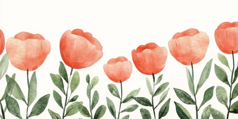 Diploma with watercolor floral borders soft and delicate design elegant calligraphy cream paper texture pink and green pastel palette certificate for achievements in arts crafts or education gentle an