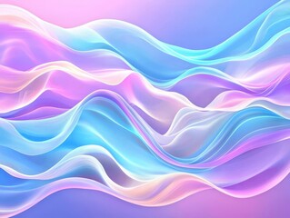 Fototapeta premium Dynamic pattern of moving lights, waves of color shifting across the stage, electric blue and white, kinetic energy