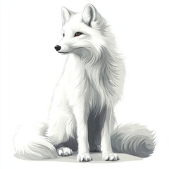 Obraz premium vector graphic of an arctic fox