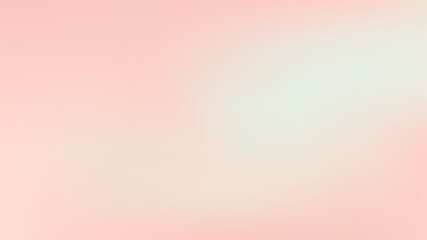 Abstract candy pink, mint color vector banner. Blurred light fresh delicate peach gradient background. Pastel aesthetics smooth spots. Liquid stains copy space banner. Gentle backdrop illustration