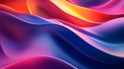 Fototapeta premium Abstract Colorful Gradient Waves - Background Design