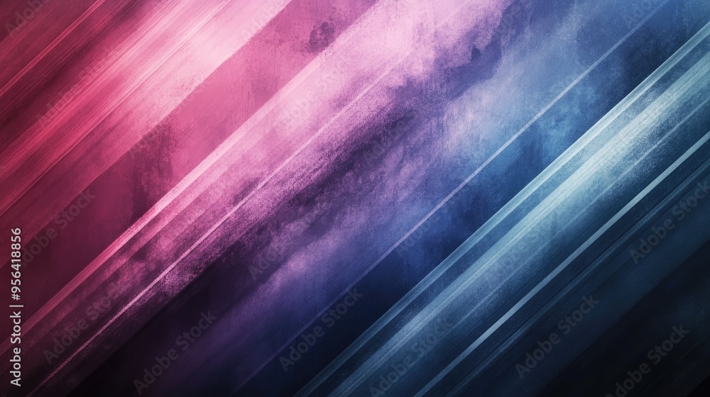 Poster Gradient diagonal stripes with a smoky overlay, creating an abstract background that is both mysterious and modern.