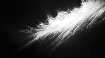 Obraz premium Intense, white light flash on a black background, creating an abstract and high-contrast visual effect