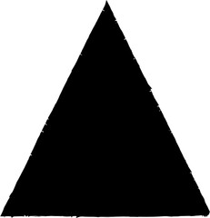 Triangle frame brush, stamp, ink, banner