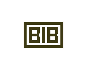 Obraz premium BIB Logo design vector template. BIB