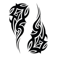 Tattoo designs. Tattoo tribal vector designs. Art tribal tattoo.