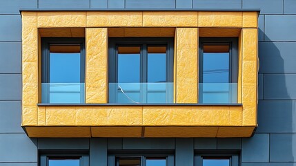 Thermal insulation of a house facade on a detached house : Generative AI