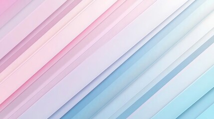 Fototapeta premium Minimalistic abstract background with soft pastel diagonal stripes blending smoothly, offering a calming and serene visual
