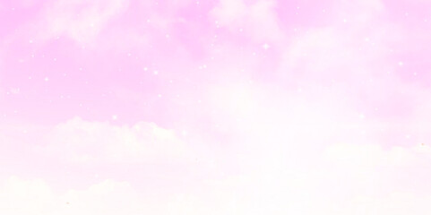 Hand painted watercolor pastel sky background vector design. Beautiful pink sky image