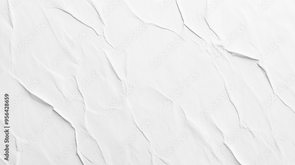 Poster white paper texture with subtle pressed lines, ideal for a clean and professional background in vari