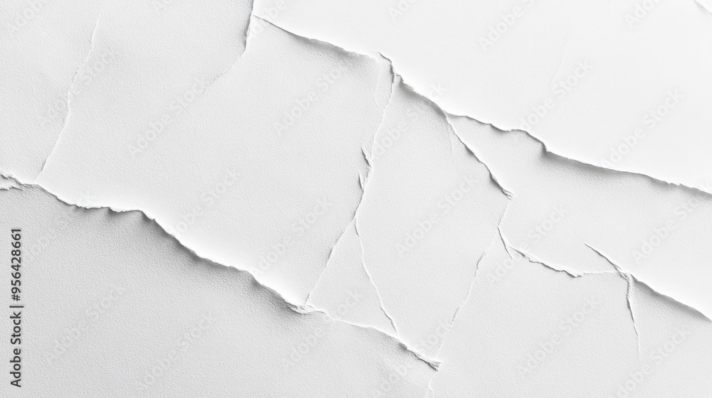 Poster white paper texture with subtle pressed lines, ideal for a clean and professional background in vari
