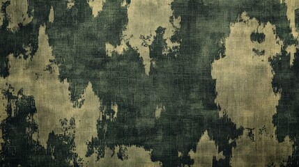 A traditional green camouflage pattern with a mix of dark and light shades, military-inspired