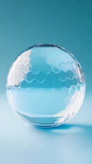 Transparent sphere, honeycomb geometric structure