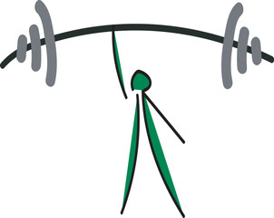 lifting wights sport logo icon