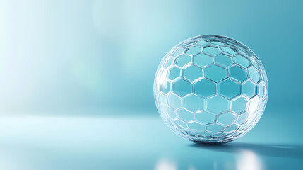 Transparent sphere, honeycomb geometric structure
