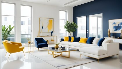 Photo interior modern design room 3d illustration