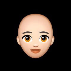 Bald Emoji Face
