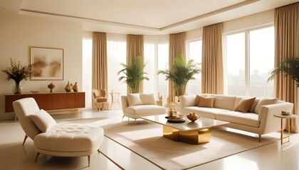 Fototapeta premium Photo interior modern design room 3d illustration