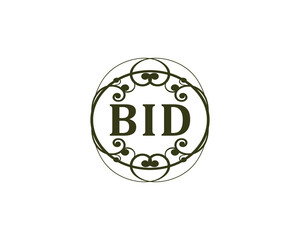 BID logo design vector template. BID