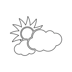 Weather Sign Line Design Illustration