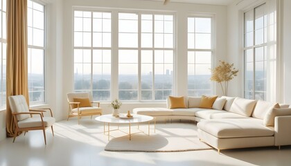 Fototapeta premium Photo interior modern design room 3d illustration