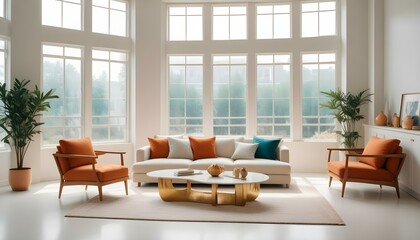 Photo interior modern design room 3d illustration